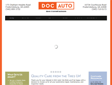 Tablet Screenshot of fredericksburgautorepair.com